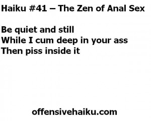 The Zen of Anal Sex